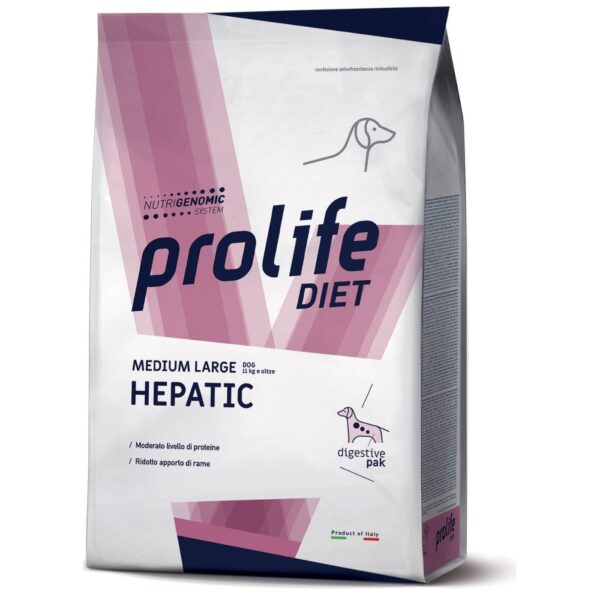 Prolife® Diet Dog Hepatic Medium Large per Cani 8 Kg