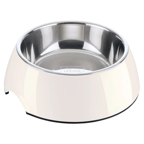 Hunter Ciotola per Cani in Melamina Bianca Ø 27 cm h 9 cm 1400 ml