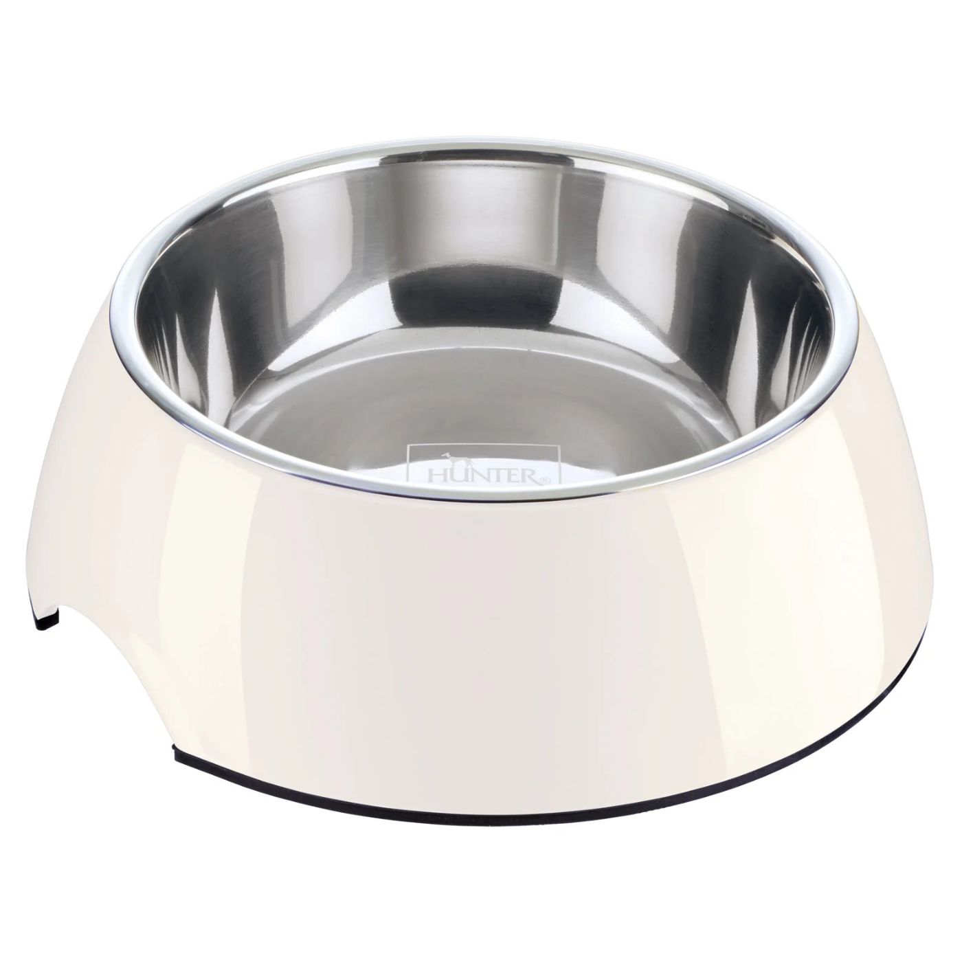 Hunter Ciotola per Cani in Melamina Bianca Ø 27 cm h 9 cm 1400 ml