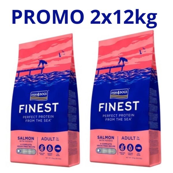 fish4dogs finest complete adult large salmone