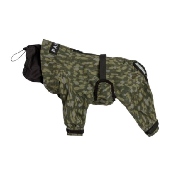 Paikka Tuta Impermeabile per Cani con Tessuto Riflettente Verde