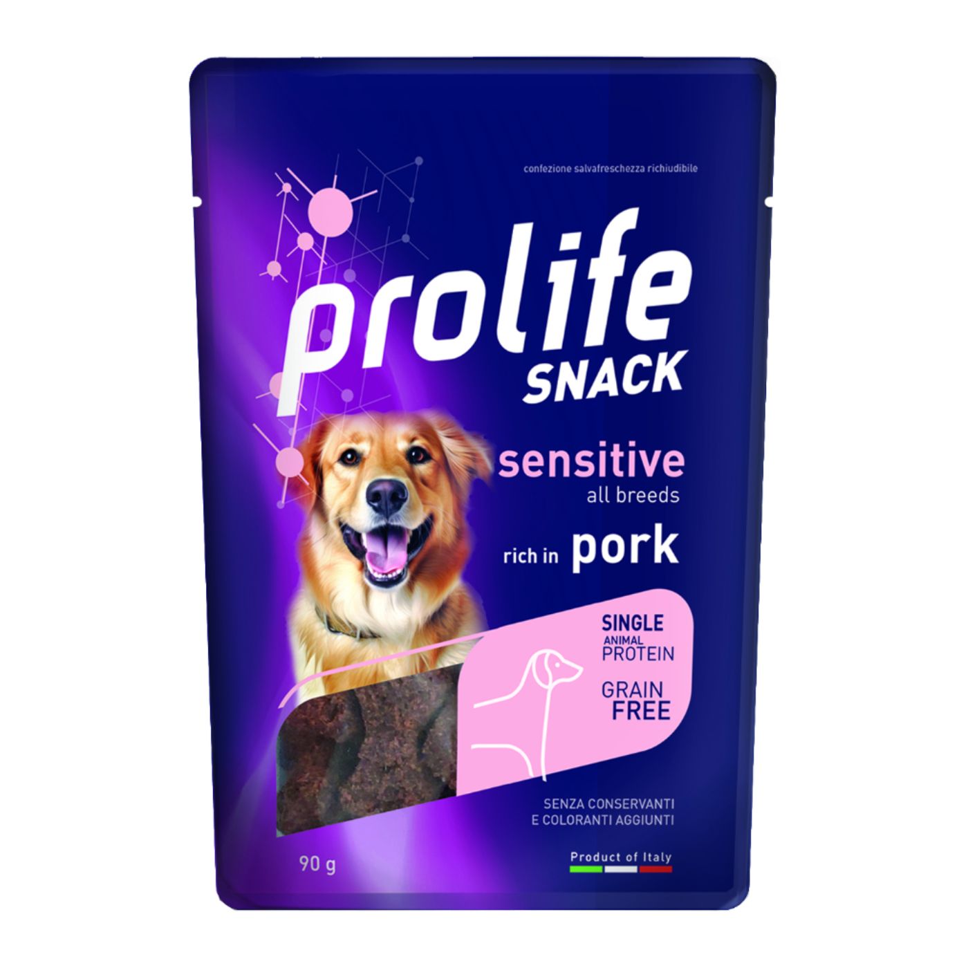Prolife Snack per Cani Sensitive Grain Free Maiale Monoproteico 90 g