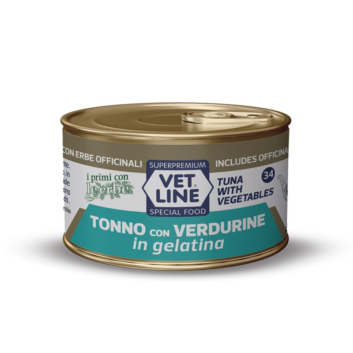 Vet Line Tonno con Verdurine in Gelatina per Gatti 70 g VetLine