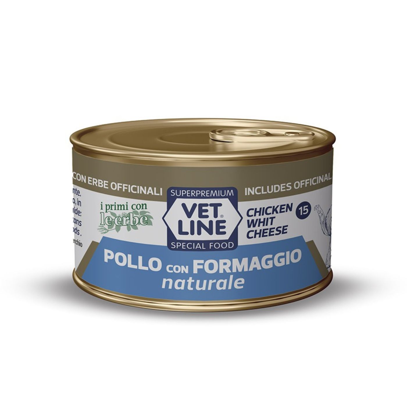 vet line umido pollo con formaggio naturale per gatti vetline