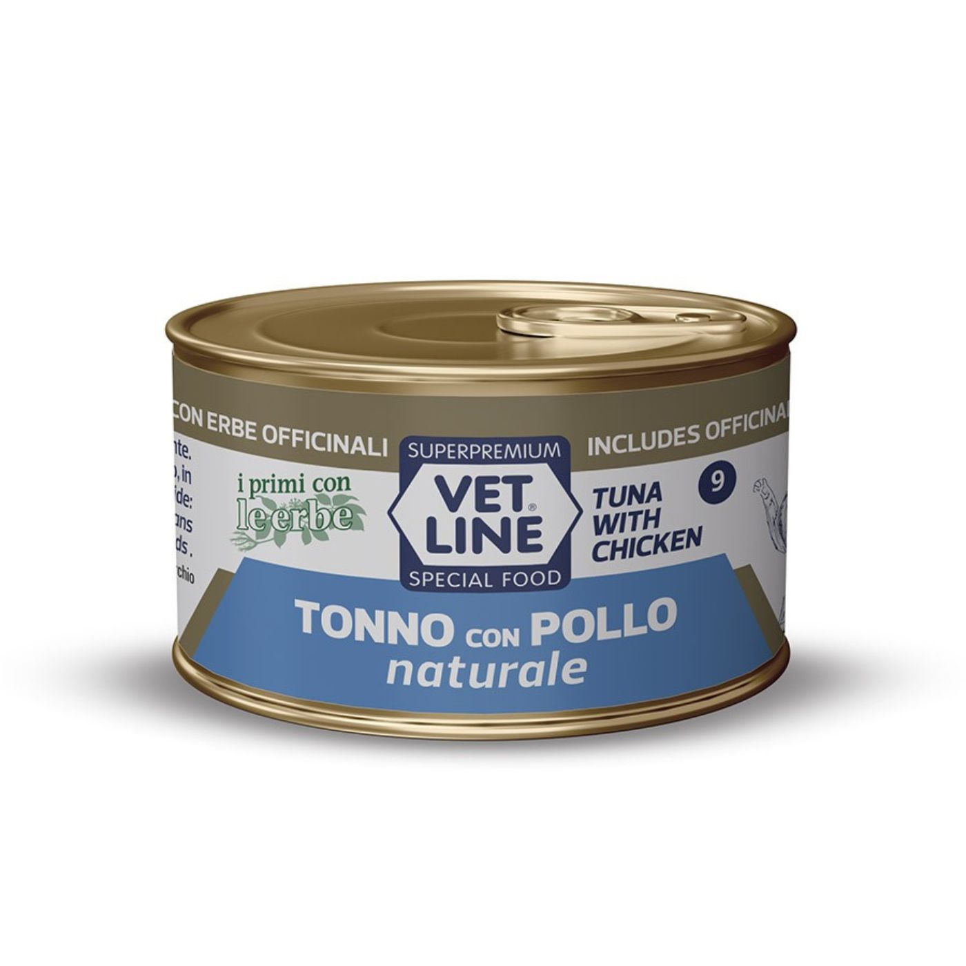 vet line umido tonno con pollo naturale per gatti vetline