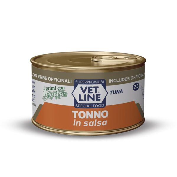 vet line umido tonno in salsa per gatti vetline 70 g