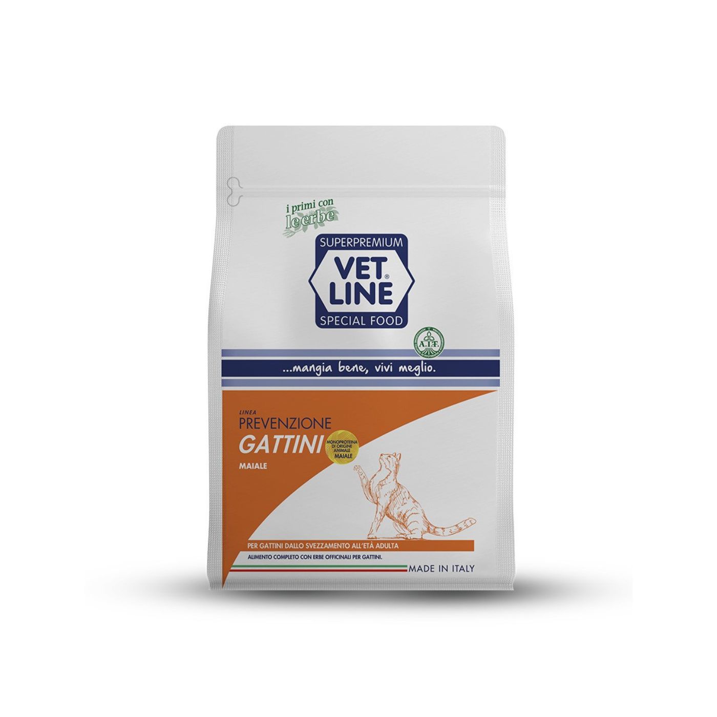 vet line prevenzione gattini monoproteico maiale vetline