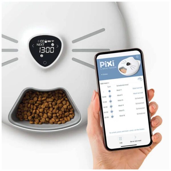 Catit Distributore Automatico Cibo per Gatti Pixi Smart Feeder 6 Pasti