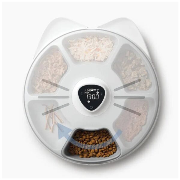 Catit Distributore Automatico Cibo per Gatti Pixi Smart Feeder 6 Pasti
