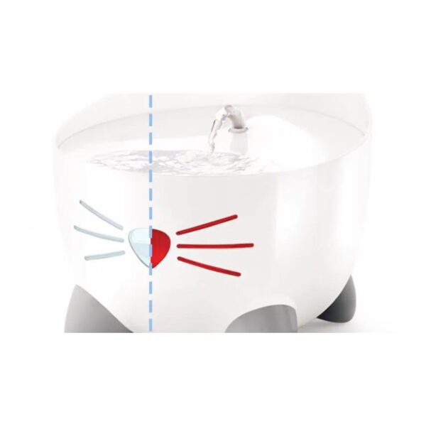 Catit Fontana Automatica per Gatti Pixi Blu 2,5 L-Led