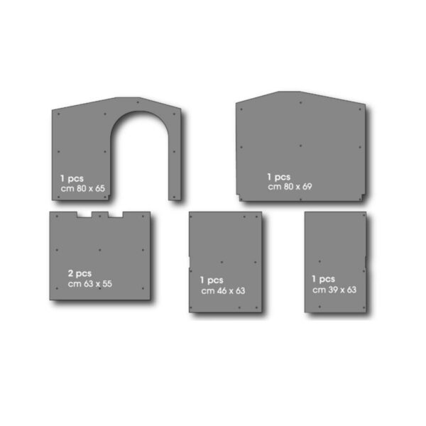 Kit Pannelli Isolanti per Cuccia Bungalow Bama Pet