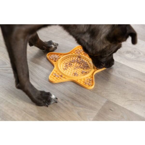 Trixie Tappetino Lick’n'Snack per Cani in Silicone 23,5 cm Giallo