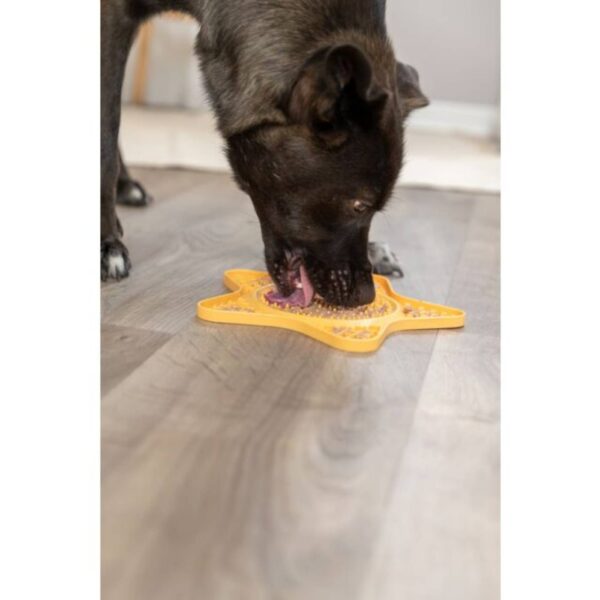 Trixie Tappetino Lick’n'Snack per Cani in Silicone 23,5 cm Giallo