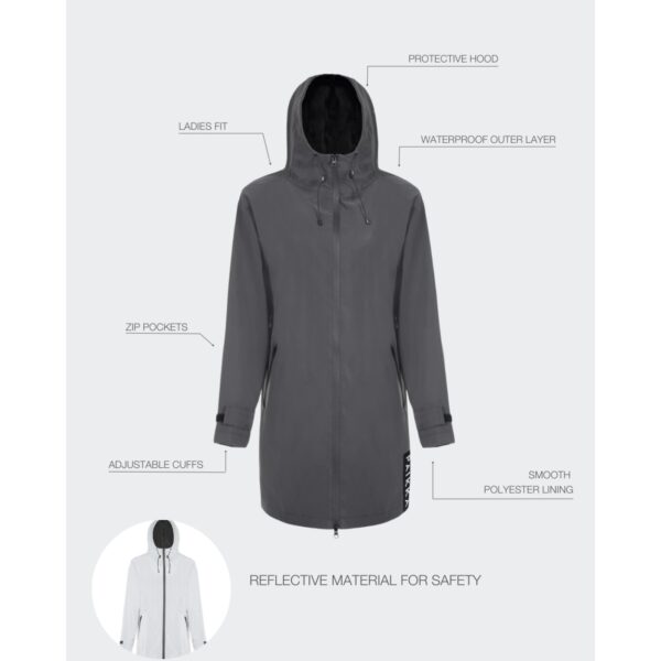 paikka impermeabile unisex alta visibilità dark