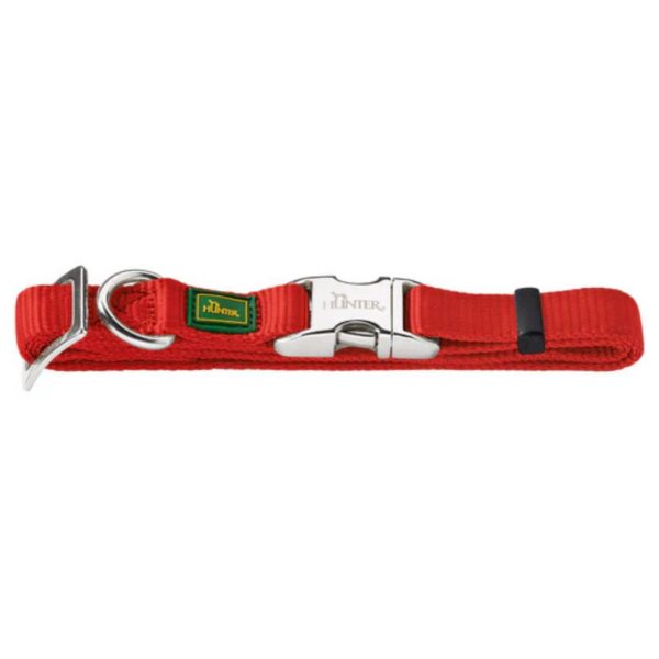 Hunter Collare per Cani Regolabile Vario Alu-Strong Rosso