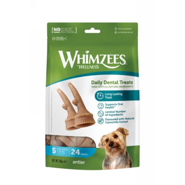 Whimzees Snack Dentale Naturale Corno per Cani Antler