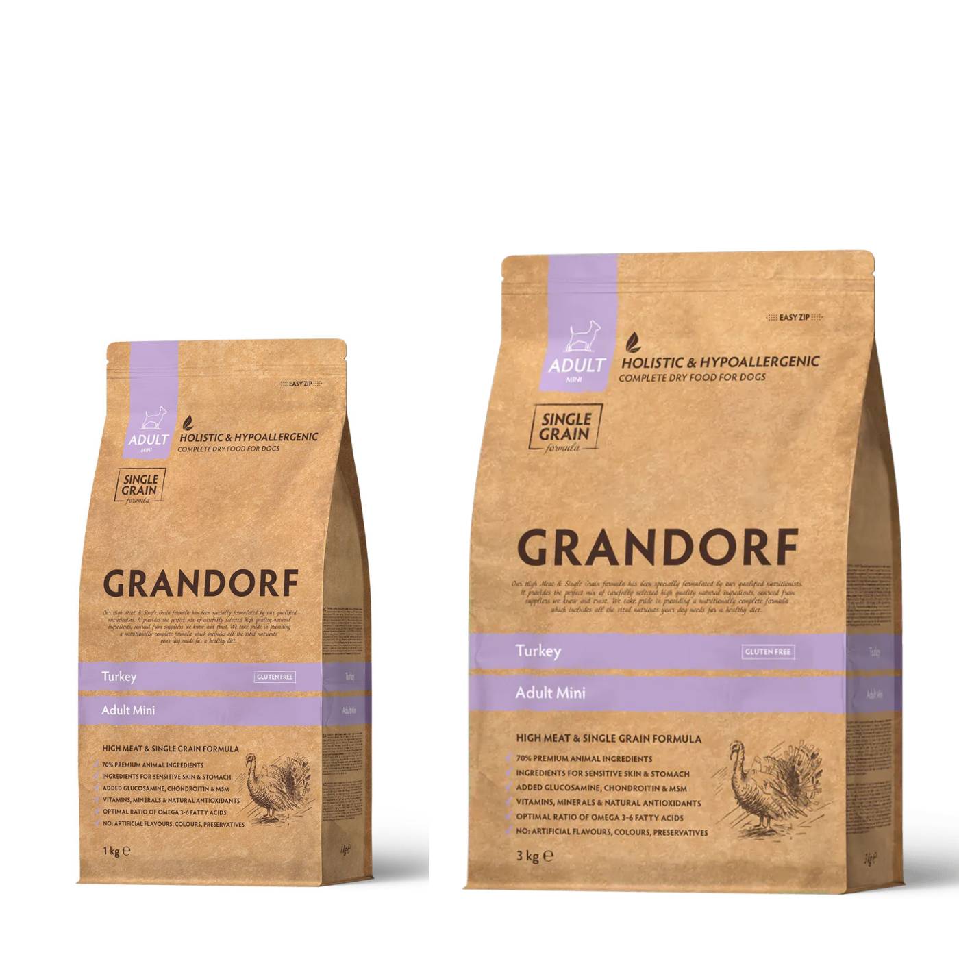 Grandorf Adult MINI Tacchino per Cani Adulti Taglia Piccola