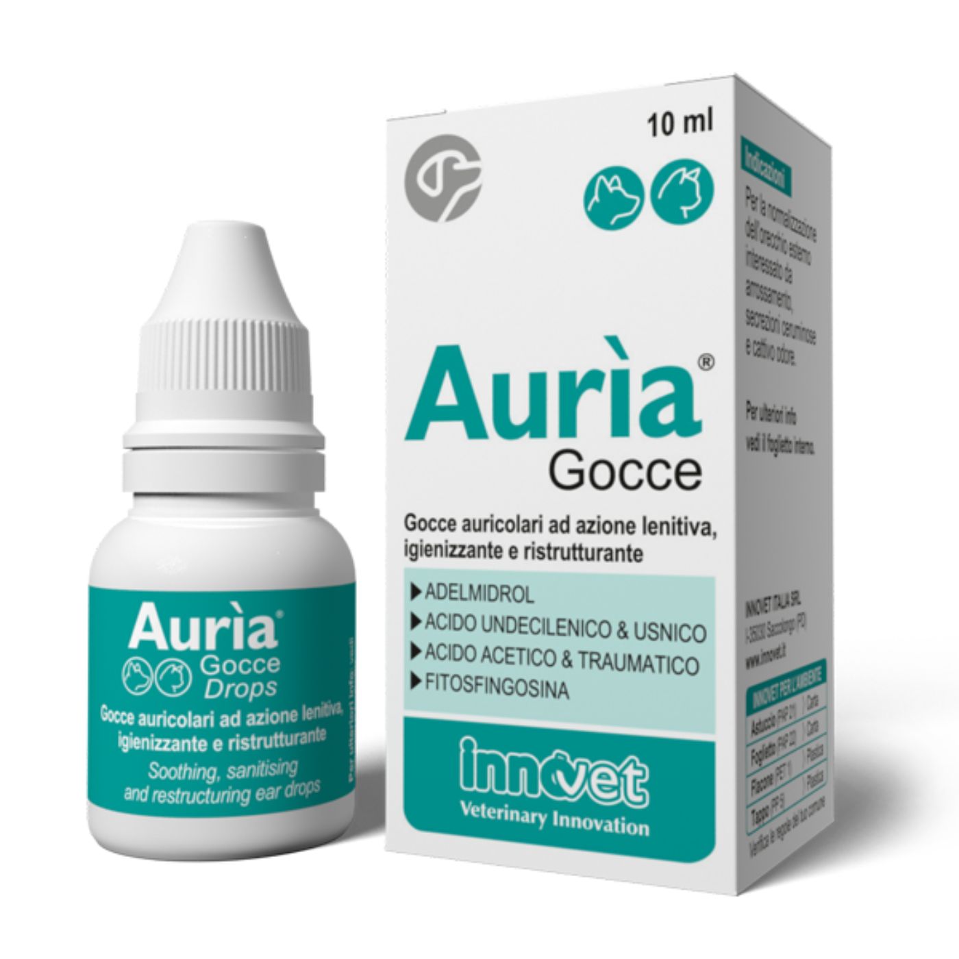 Innovet Aurìa® Gocce per Cani e Gatti Flacone Contagocce da 10 ml
