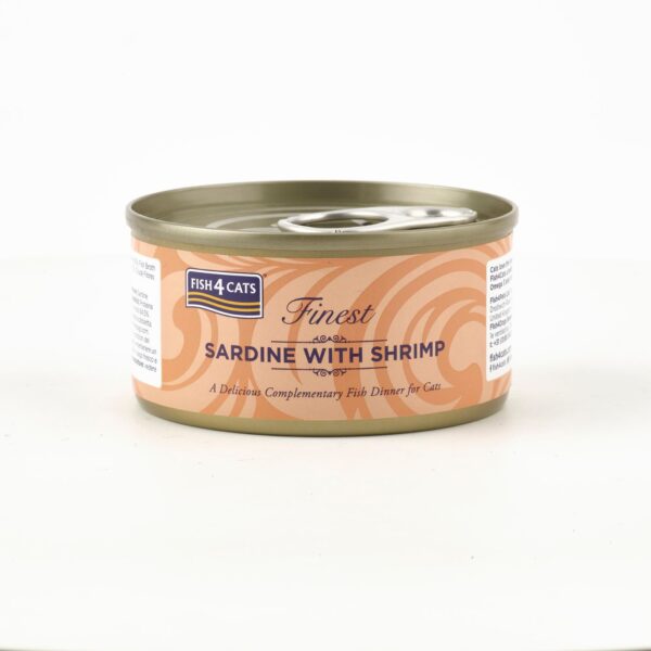 Fish4Cats Umido per Gatti Sardina con Gamberetti 70 gr