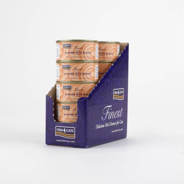Fish4Cats Umido per Gatti Sardina con Gamberetti 70 gr