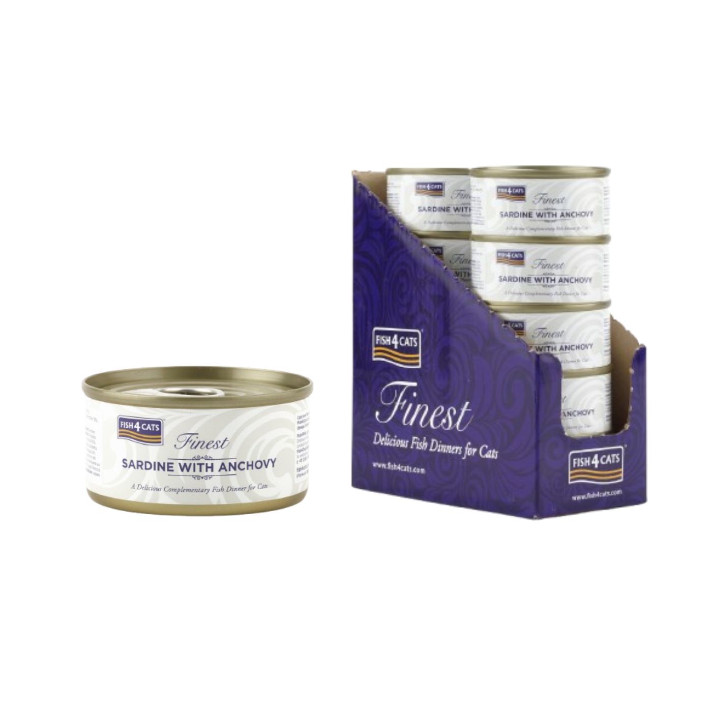 Fish4Cats Umido per Gatti Sardina con Acciuga 70 gr