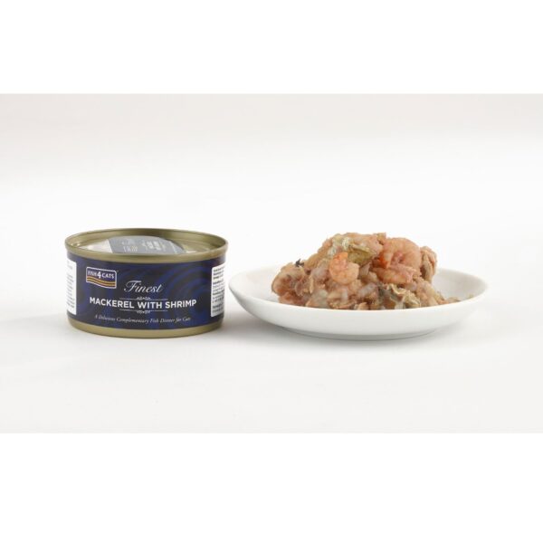 Fish4Cats Umido per Gatti Sgombro con Gamberetti 70 gr