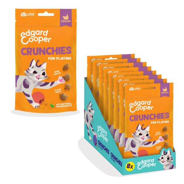 Edgard&Cooper Biscottini per Gatti Crunchies al Pollo 50 g.
