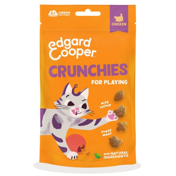 Edgard&Cooper Biscottini per Gatti Crunchies al Pollo 50 g.