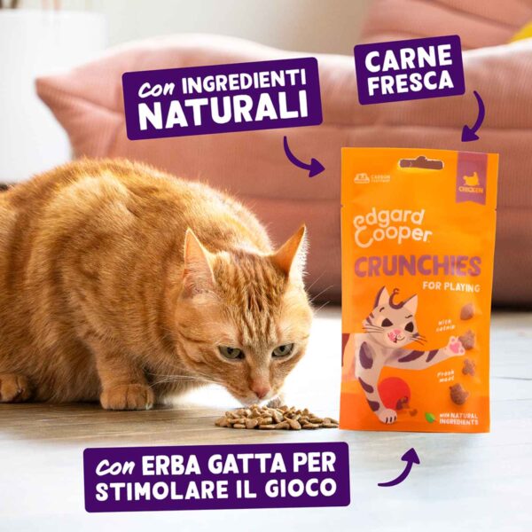 Edgard&Cooper Biscottini per Gatti Crunchies al Pollo 50 g.