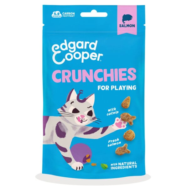 Edgard&Cooper Biscottini per Gatti Crunchies al Salmone 50 g.