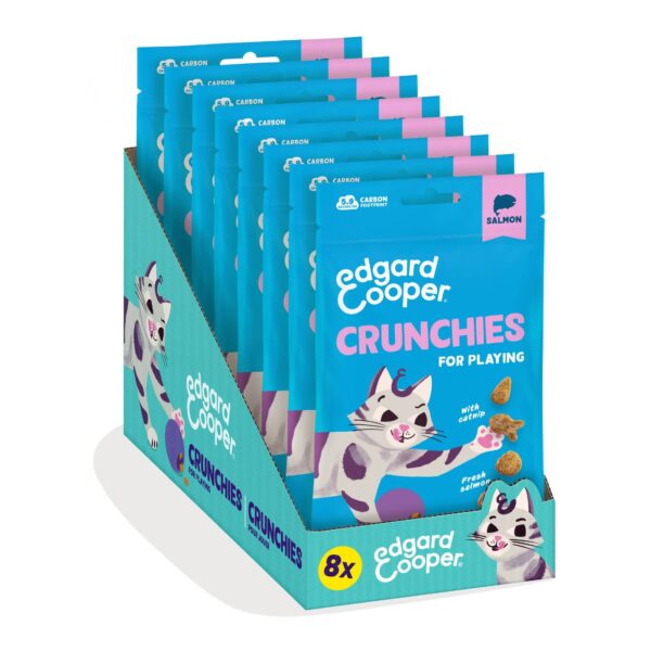 Edgard&Cooper Biscottini per Gatti Crunchies al Salmone 50 g.