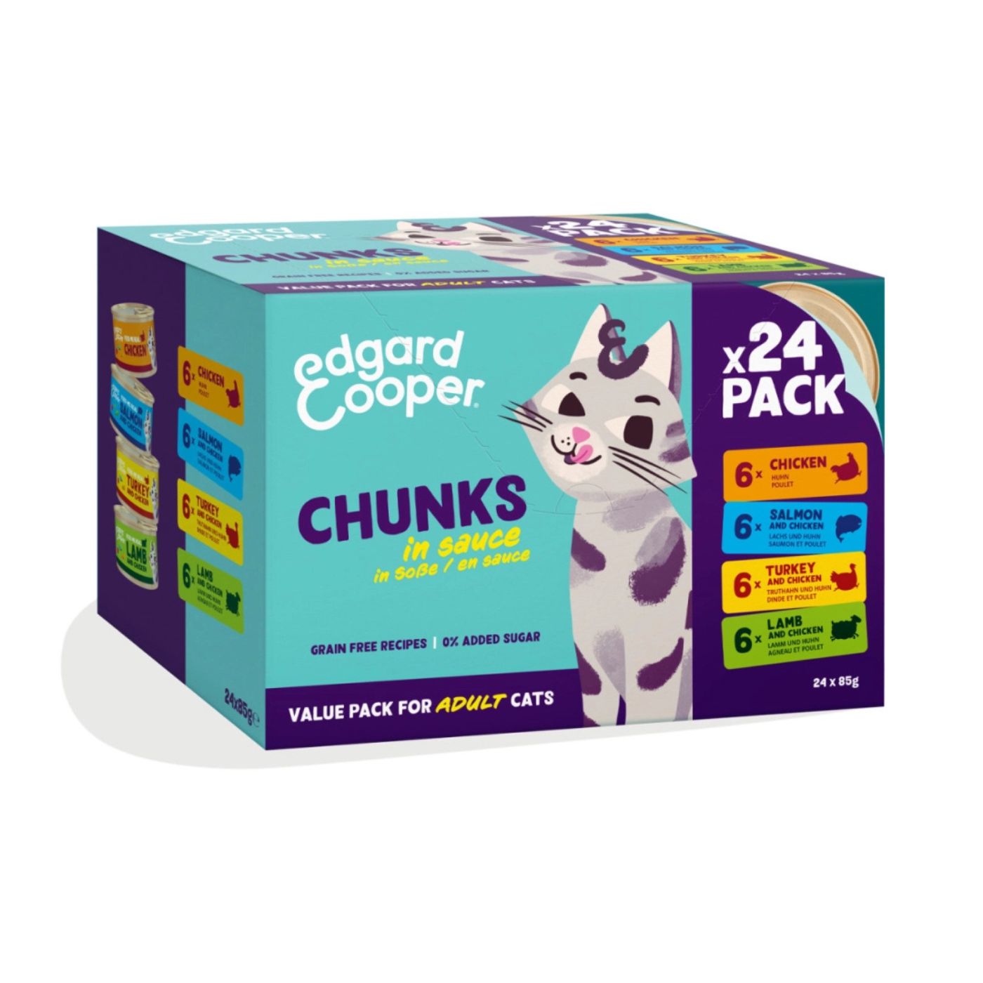 Edgard&Cooper Multipack Bocconcini in Salsa 24 x 85 g.