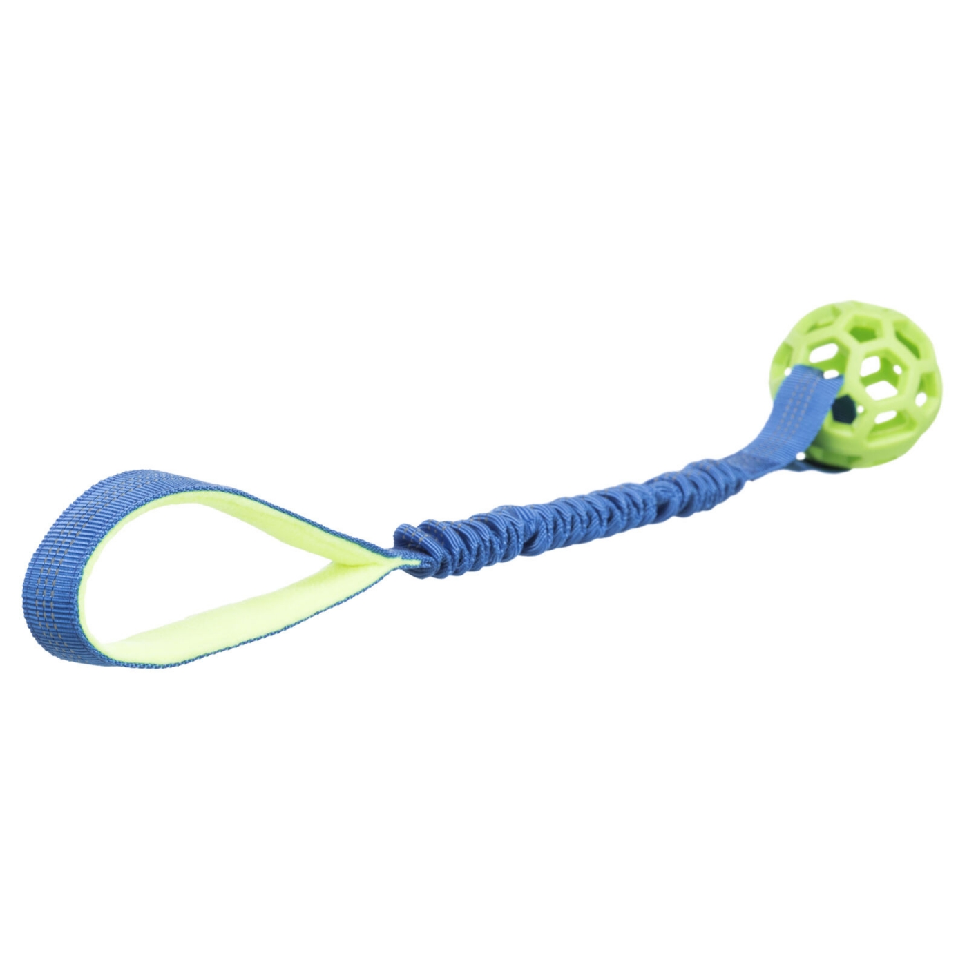 Trixie Gioco per Cani Bungee Corda con Palla in Tpr Ø 7 cm con Ammortizzatore in Peluche/Tessuto 48 cm