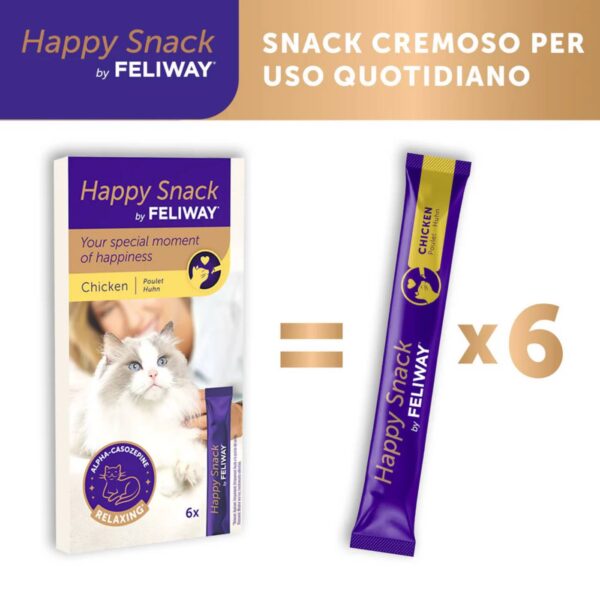 Feliway® Happy Snack per Gatti al Pollo 6 Sticks x 15 g