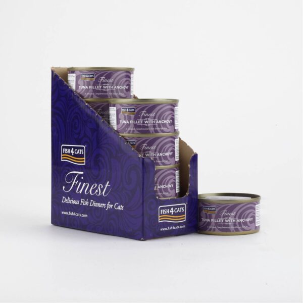 Fish4Cats Finest Filetti di Tonno con Acciughe per Gatti 70 gr