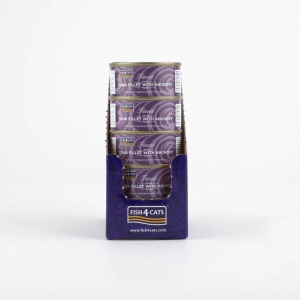 Fish4Cats Finest Filetti di Tonno con Acciughe per Gatti 70 gr