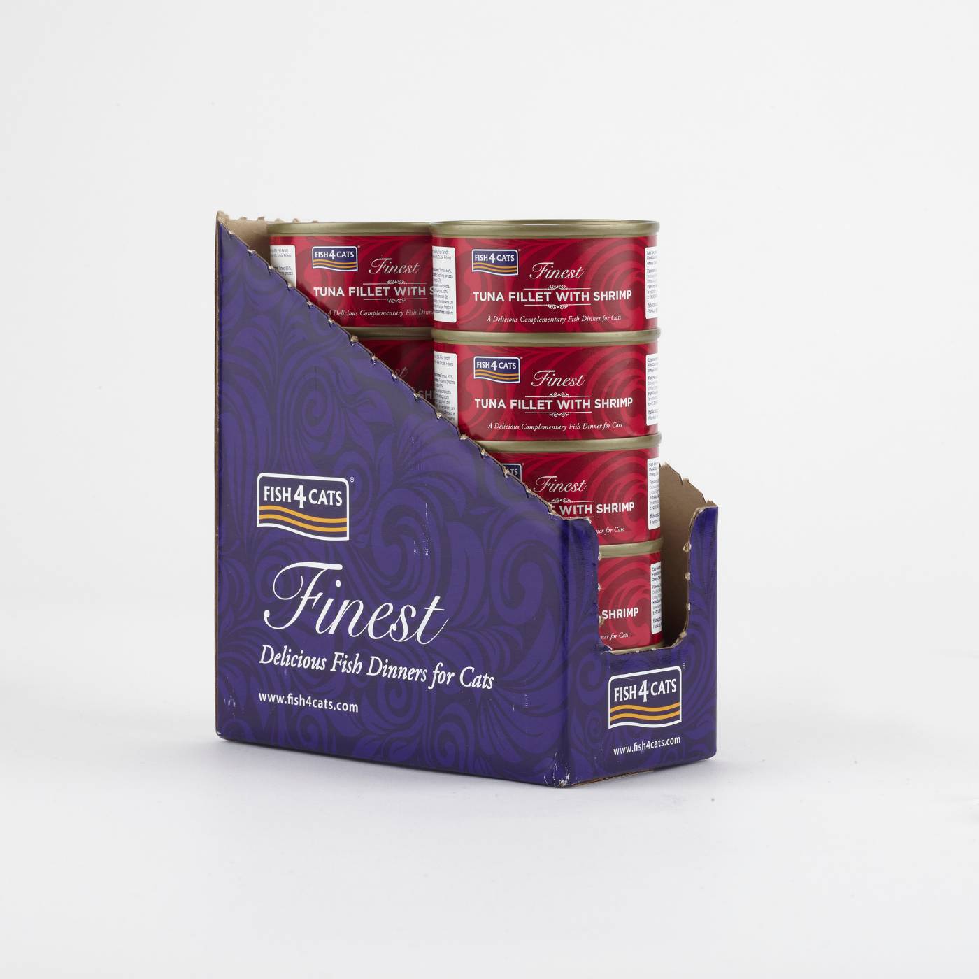 Fish4Cats Finest Filetti di Tonno con Gamberi Umido per Gatti 70 gr