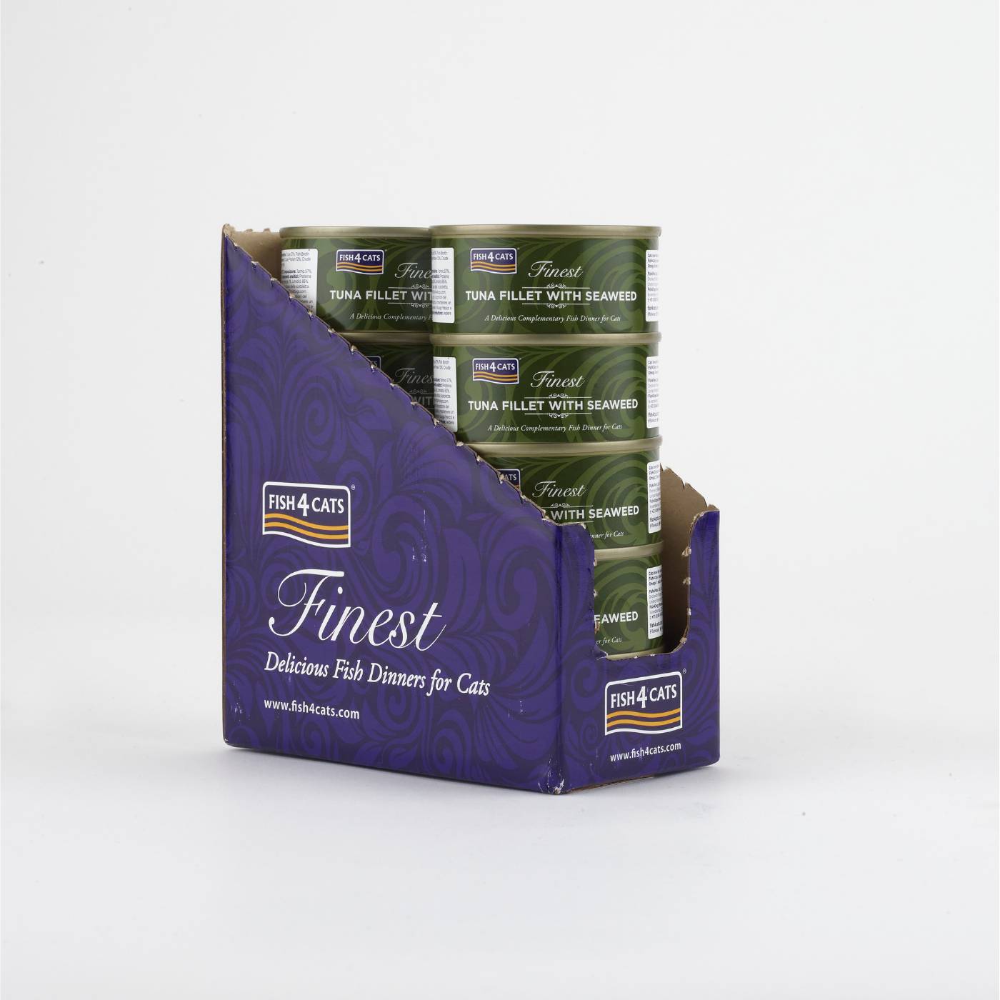 10 x 70 g Fish4Cats Finest Filetti di Tonno con Alghe per Gatti