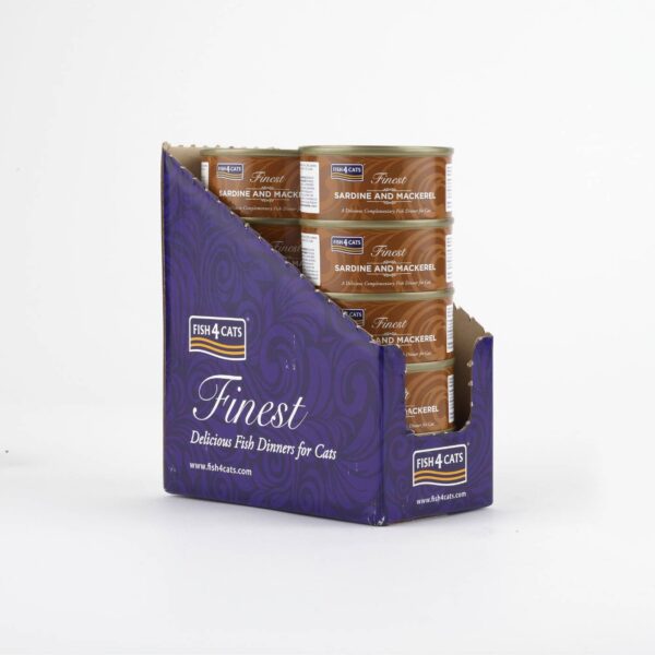 10 x 70 g - Fish4Cats Finest Sardina e Sgombro per Gatti