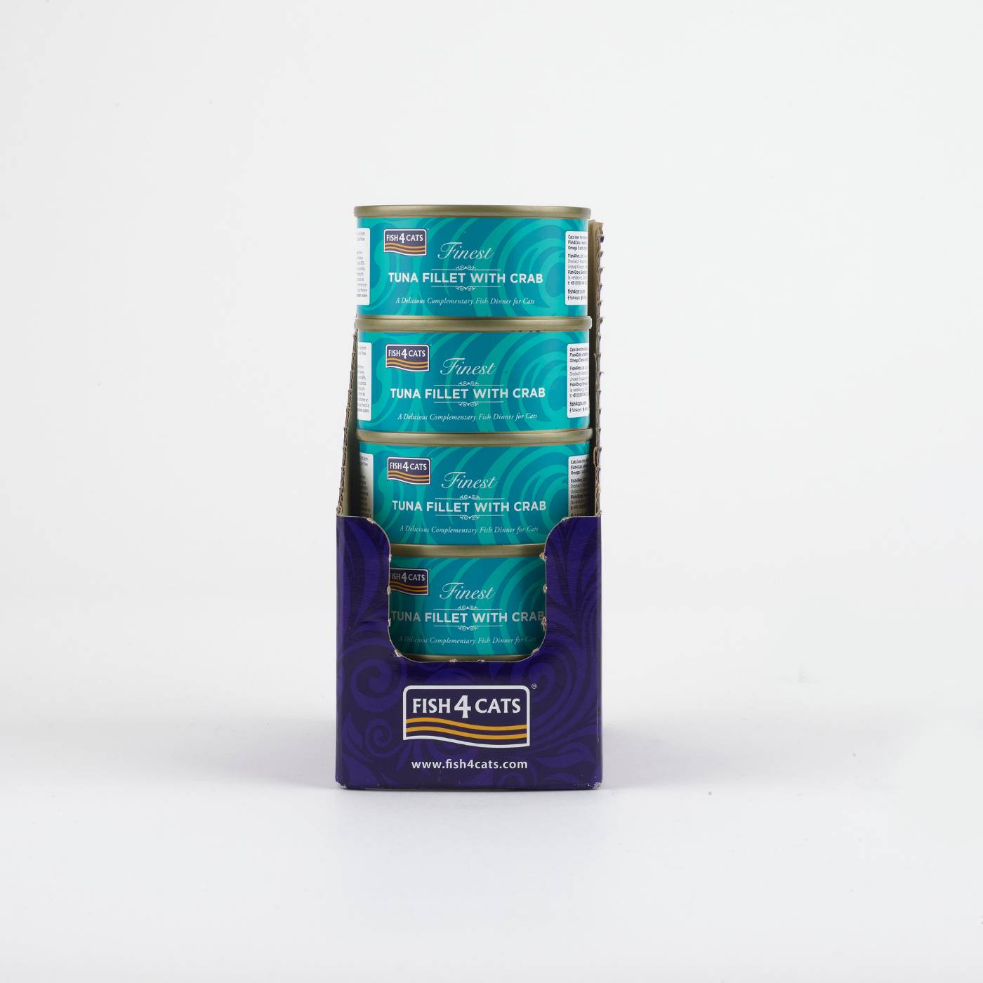 Fish4Cats Finest Filetti di Tonno con Granchio per Gatti 70 g