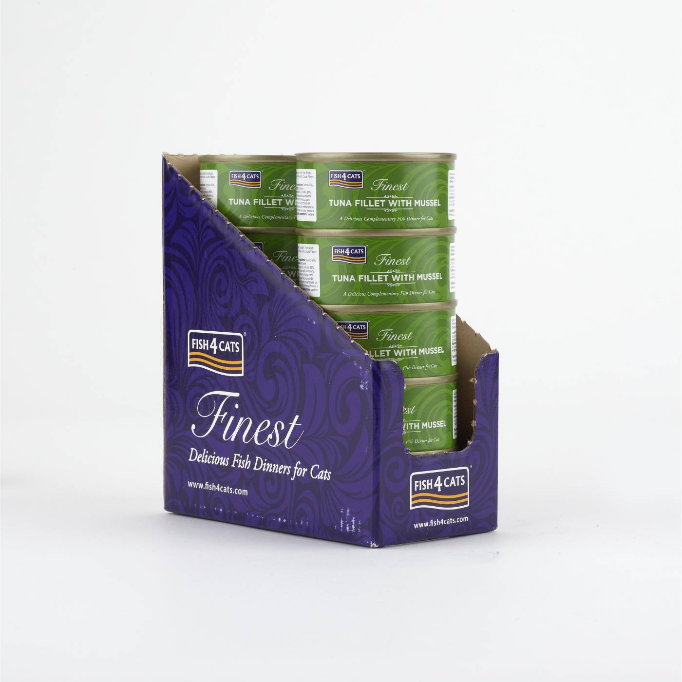 Fish4Cats Finest Filetti di Tonno con Cozze Verdi per Gatti 70 gr