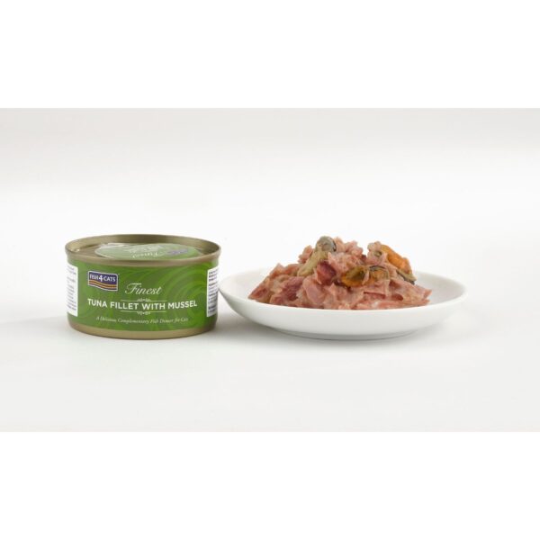 Fish4Cats Finest Filetti di Tonno con Cozze Verdi per Gatti 70 gr