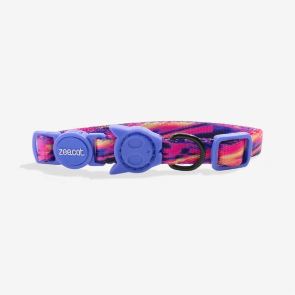 Zee.Cat Collare per Gatti Regolabile Error #500 Linea Glitch 20 - 30 cm