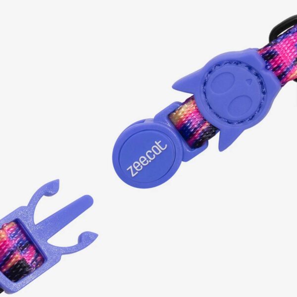 Zee.Cat Collare per Gatti Regolabile Error #500 Linea Glitch 20 - 30 cm