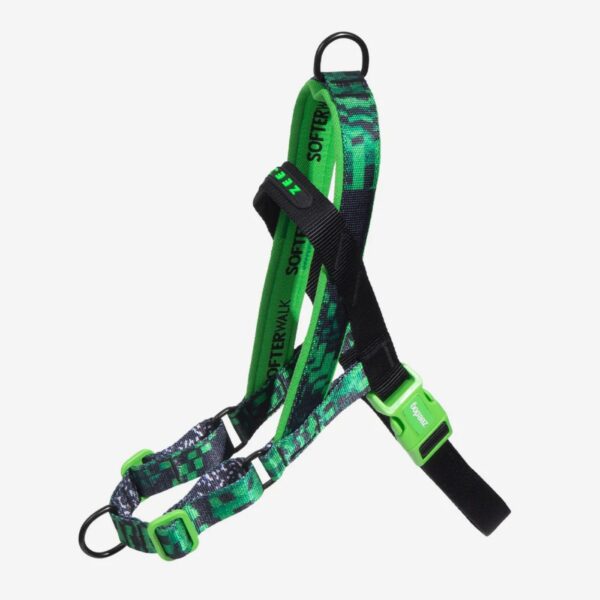 Zee.Dog Pettorina Norvegese Softer-Walk per Cani Error #410 Linea Glitch