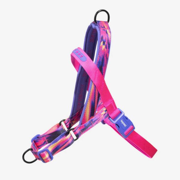 Zee.Dog Pettorina Norvegese Softer-Walk per Cani Error #500 Linea Glitch