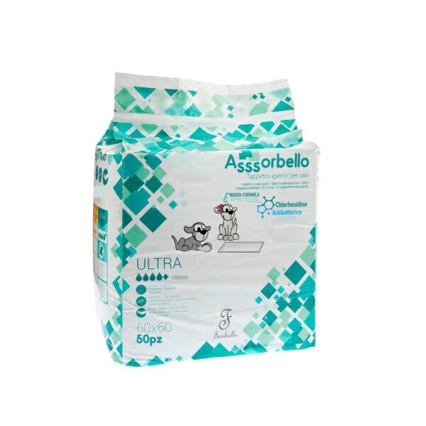 ferribiella tappetini igienici ultra per animali domestici alla clorexidina 60 x 60 cm