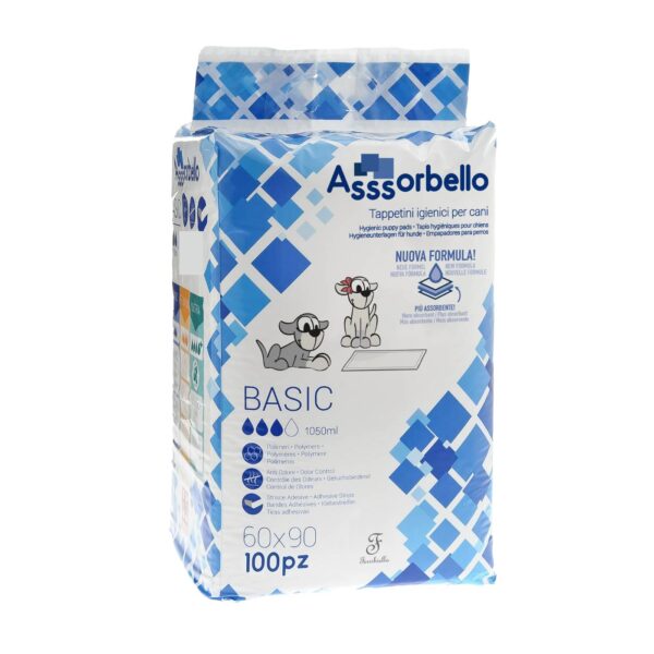 Ferribiella Tappetini Igienici per Animali Domestici Assorbello BASIC 60 x 90 cm