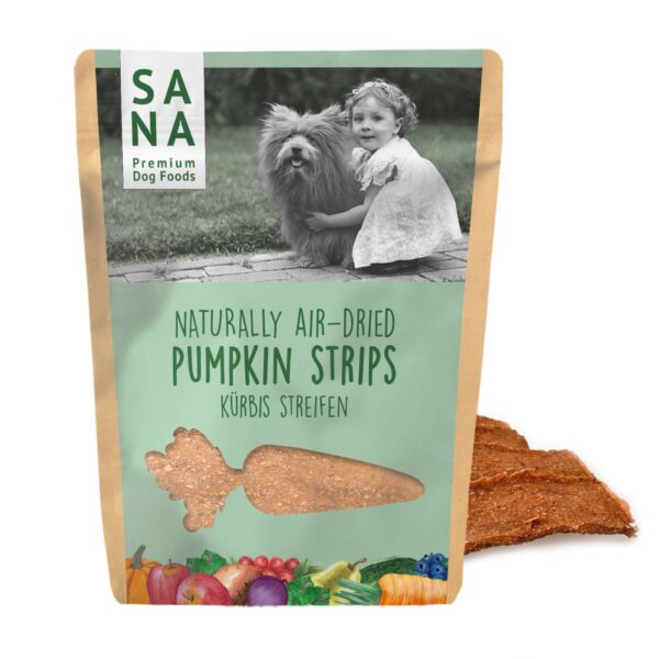 Sanadog Snack Vegetali per Cani Strisce di Zucca