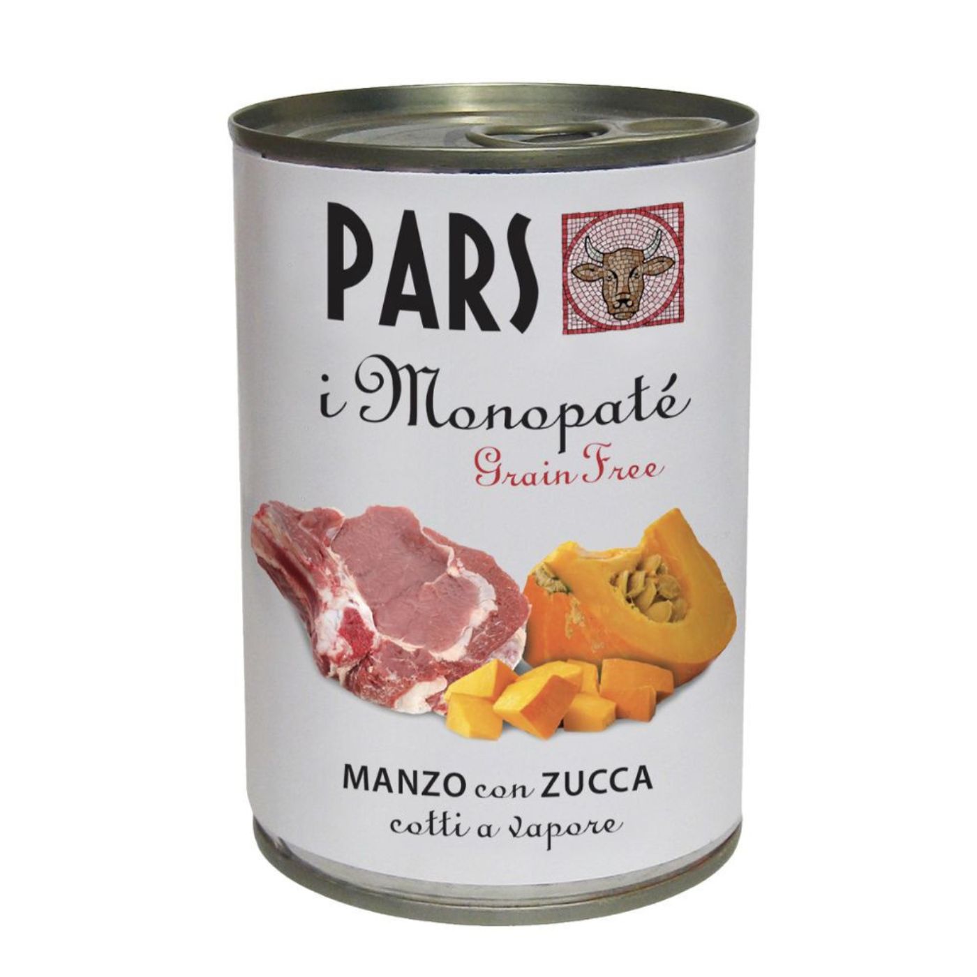 Pars Monopatè Manzo con Zucca 395 g per Cani e Gatti